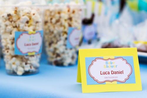 popcorn for baby shower decoration